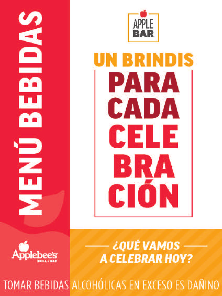 APPLEBEES Menú Bebidas | PDF