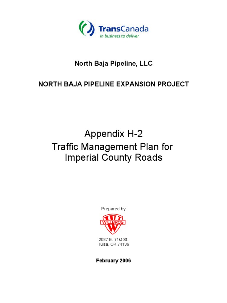 Appendix H Traffic Plans Pt3 | PDF | Traffic | Road