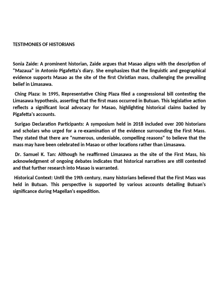 Testimonies of Historians | PDF