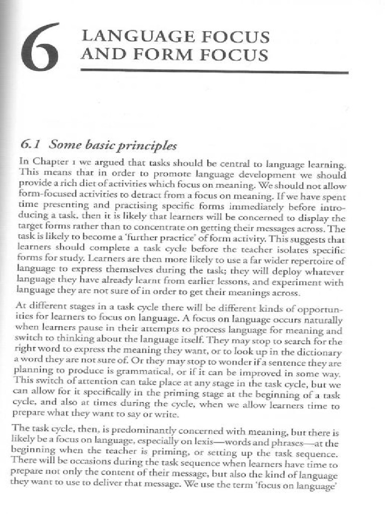 Doing Task-Based Teaching - Chap 6 | PDF
