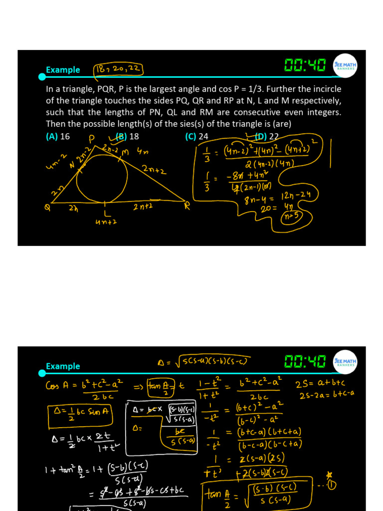 L-2 Solution of Triangle | PDF