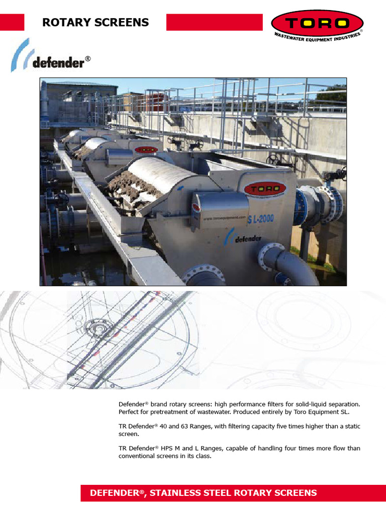 Rotary Screen Pretreatment Equipment | PDF