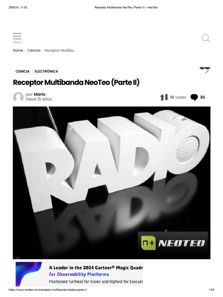 Receptor Multibanda NeoTeo: Parte II | PDF | Microcontrolador | Tecnología