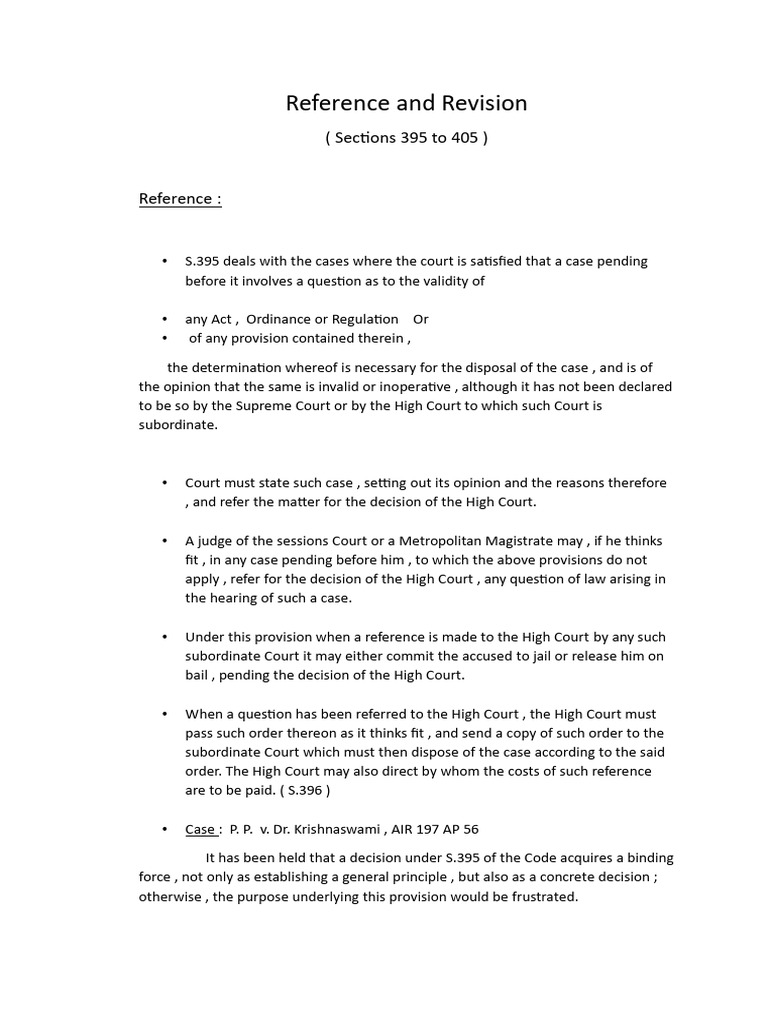 Reference and Revision | PDF | Government Institutions | Public Law