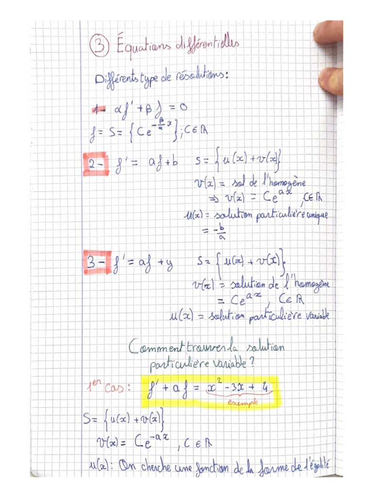 Revision Equa Diff Du Premier Ordre - 231211 - 184621 | PDF
