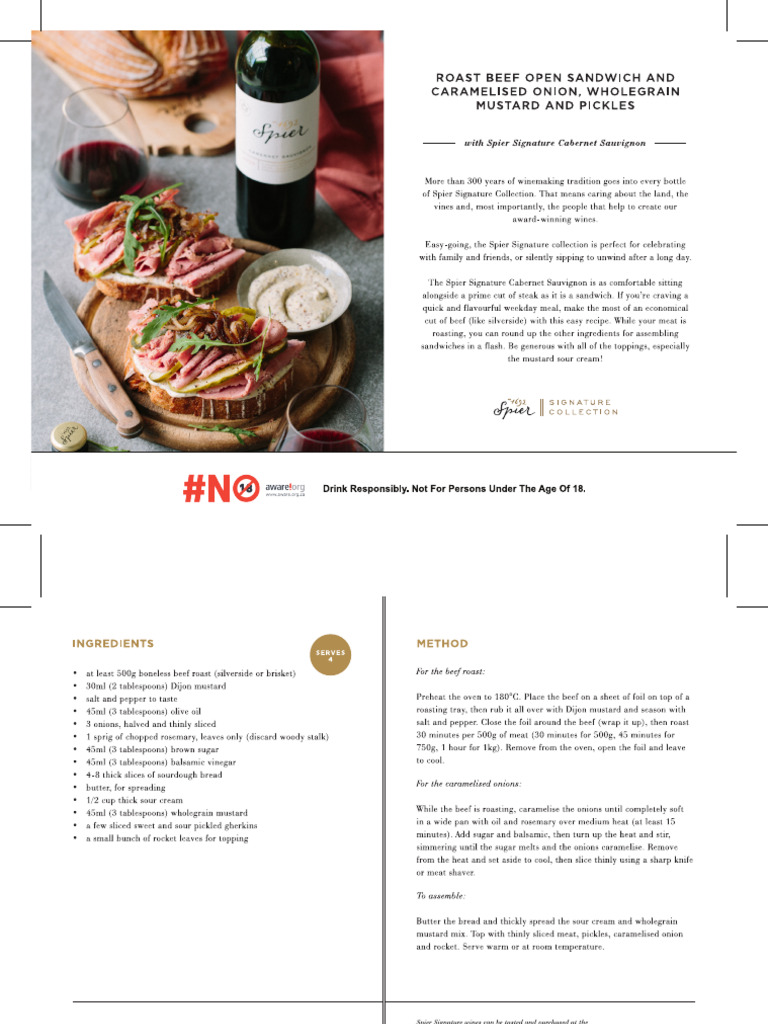 Spier Recipe Cards - Signature Collection FA | PDF