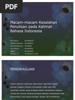 Download Macam-Macam Kesalahan Penulisan Pada Kalimat Bahasa Indonesia by Putri Norma SN77436842 doc pdf