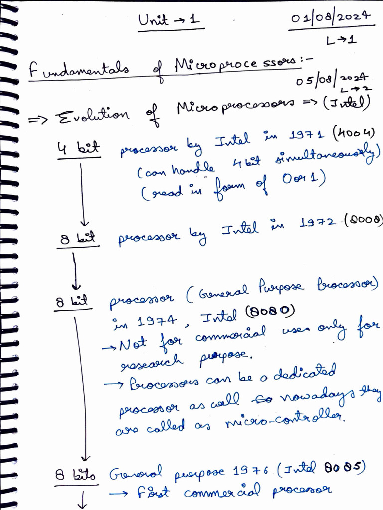 Microprocessor 1 | PDF