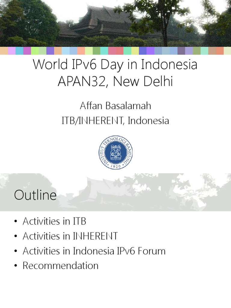 World IPv6 Day Activities in Indonesia | PDF | I Pv6 | Web Server