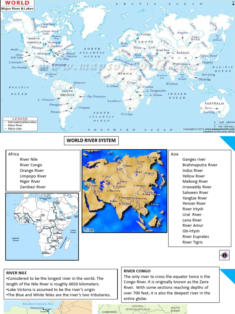 Major Rivers of Africa and Asia | PDF | River | Travel
