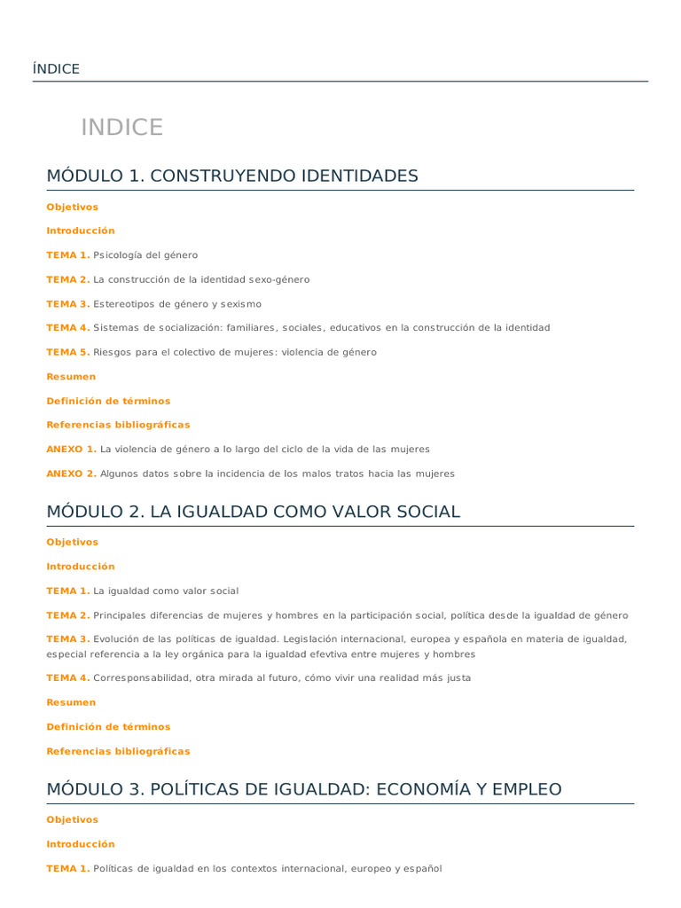 2342 - Igualdad de Oportunidades Entre Hombre | PDF | Género | Ciencias ...
