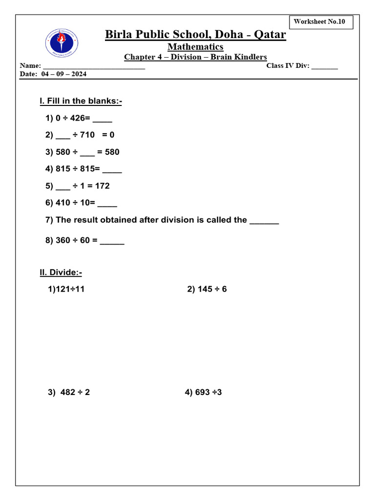Class 4 Mathematics Syllabus Barbados