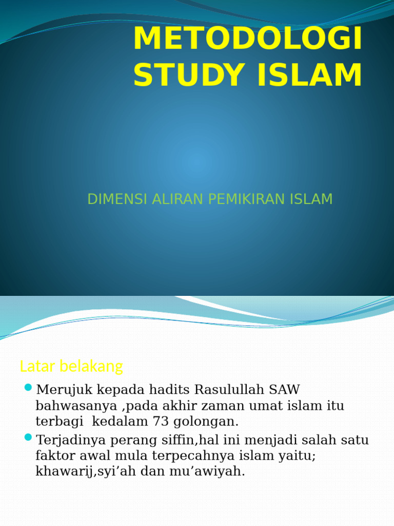 Metodologi Study Islam | PDF