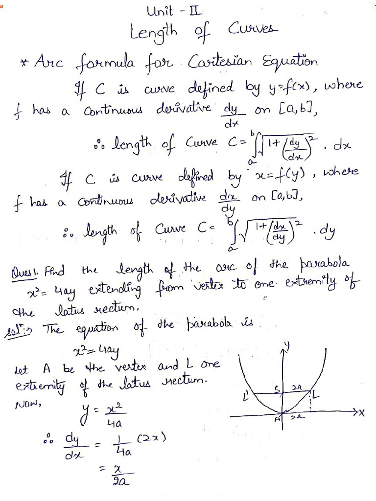 Length of Curve | PDF