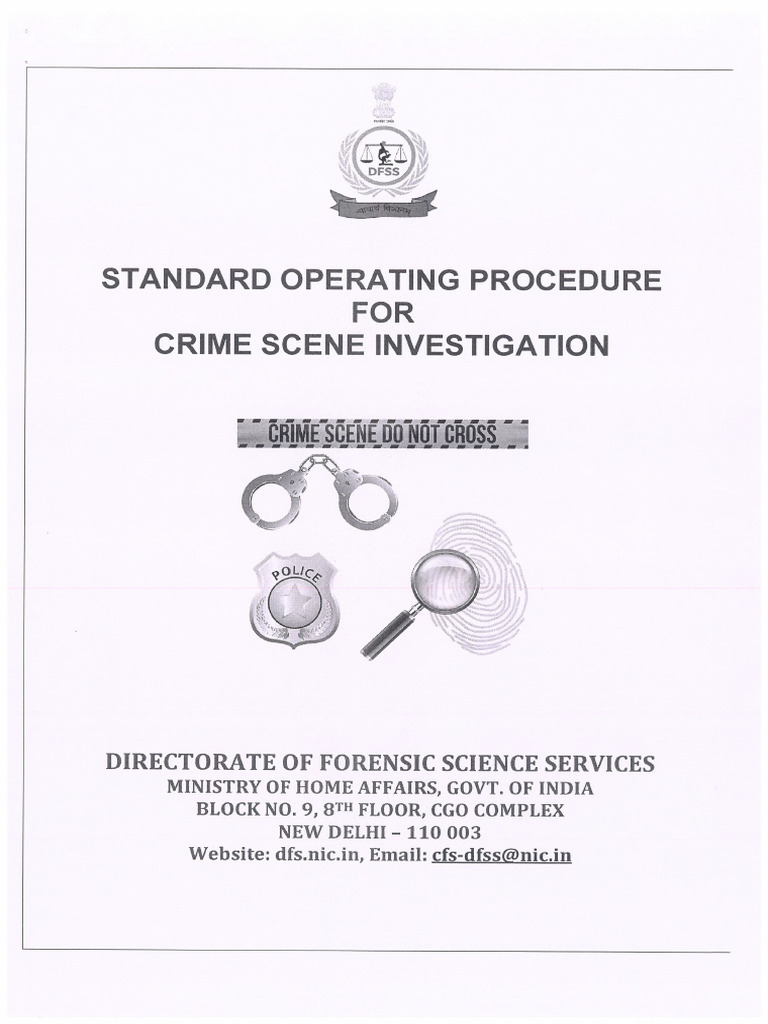 Crime Scene Manual | PDF