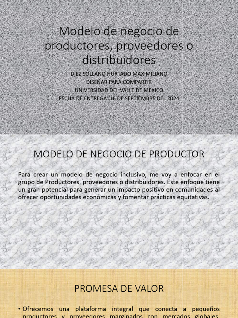 Modelo de Negocio Inclusivo | PDF | Modelo de negocio | Comercio ...