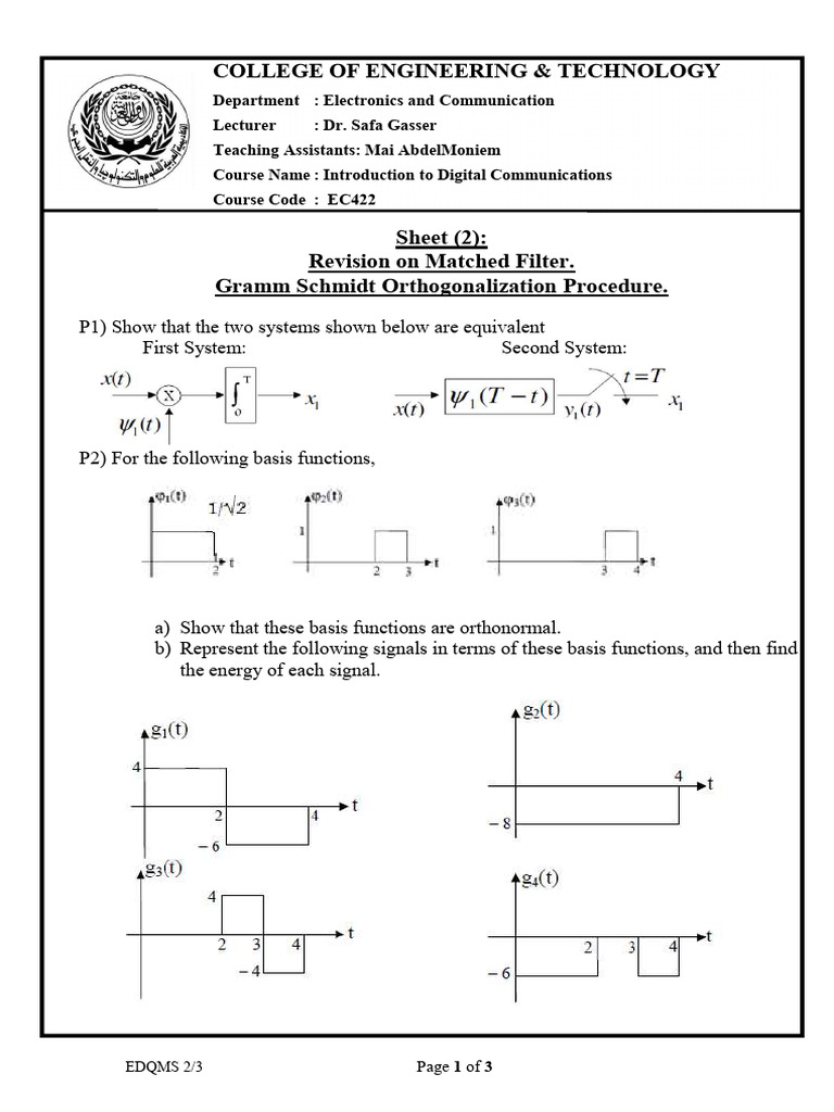 Digital Communications Course Revision Guide | PDF | Technology ...