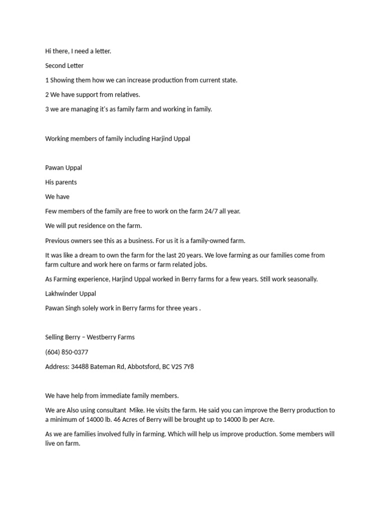 Blueberry Farm Purchase PDF