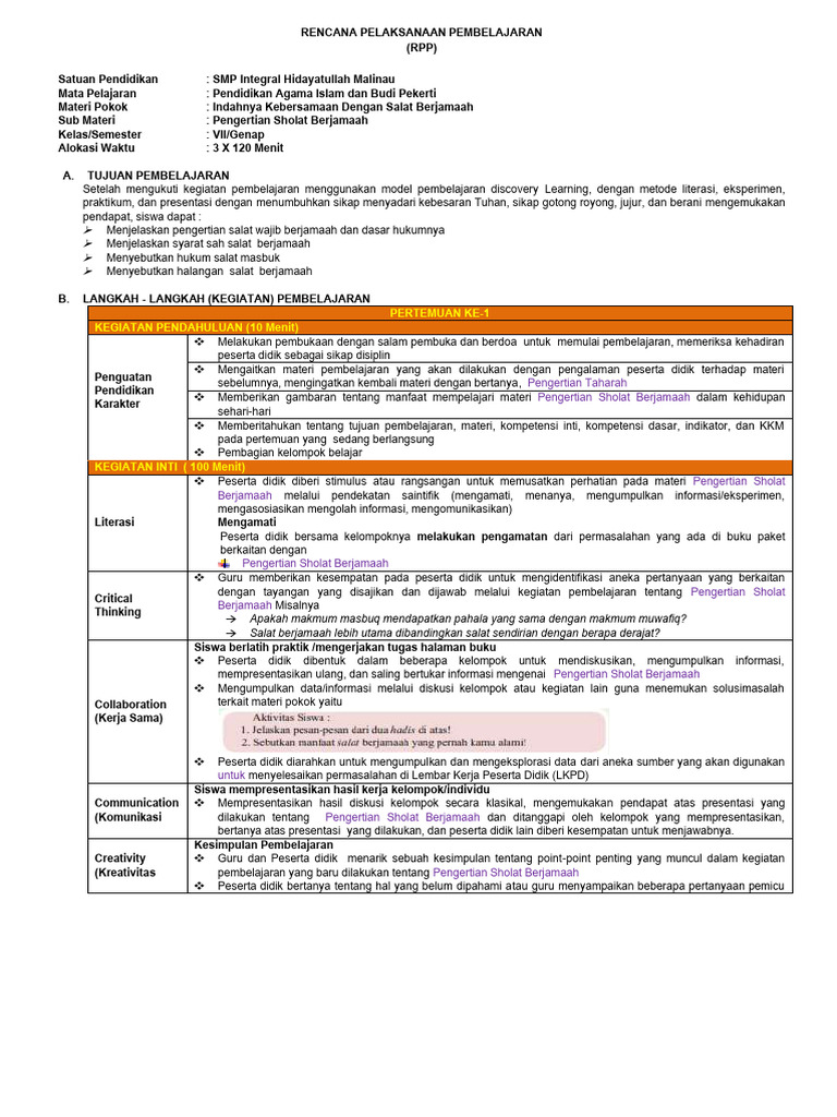 RPP Semester 2 2024 | PDF