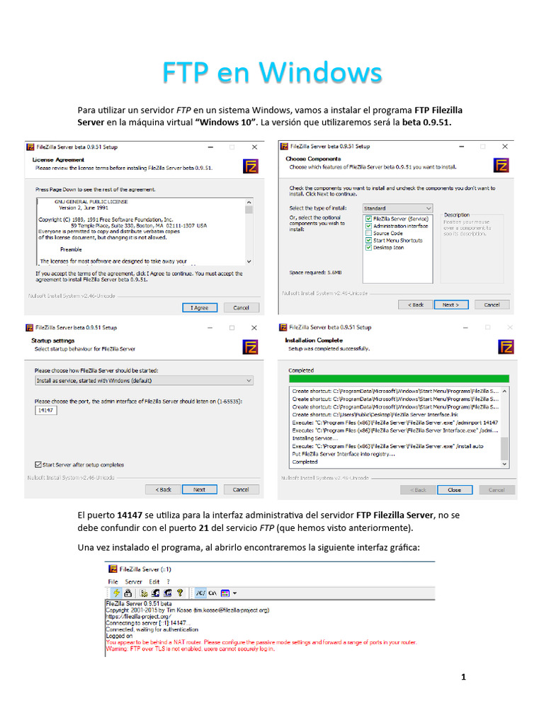 FTP en Windows | PDF