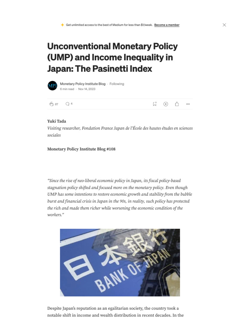 Unconventional Monetary Policy (UMP) and Income Inequality in Japan ...