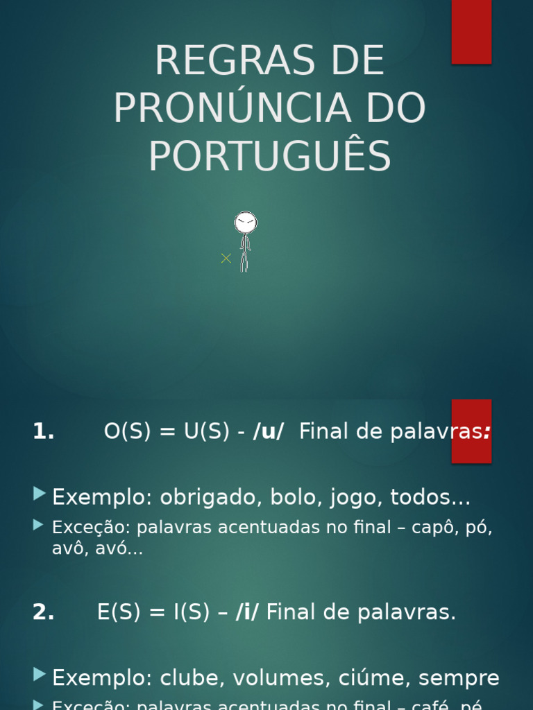 Regras de Pronuncia Do Portugues | PDF