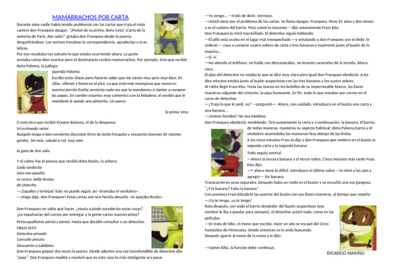 Cuento Mamarracho Por Carta | PDF