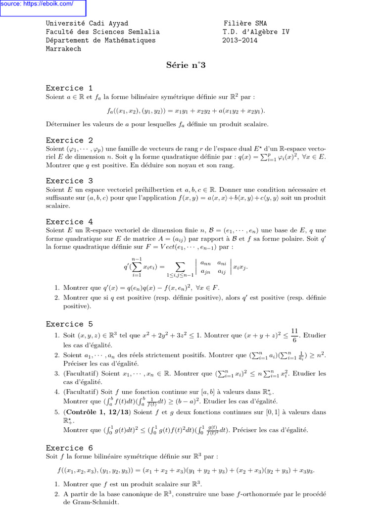 Correction TD 3 Algebre IV - Compressed | PDF