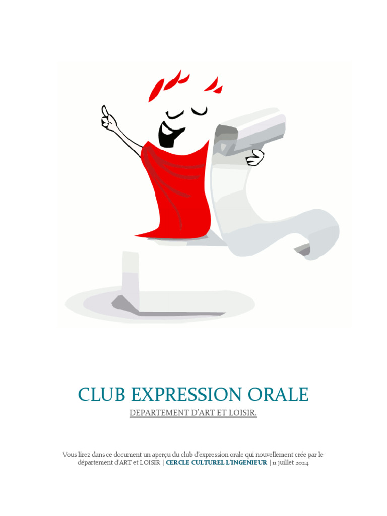 Club Expression Orale!!!! | PDF