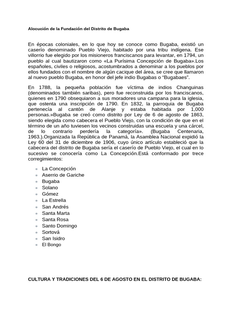 Bugaba Fundacción | PDF