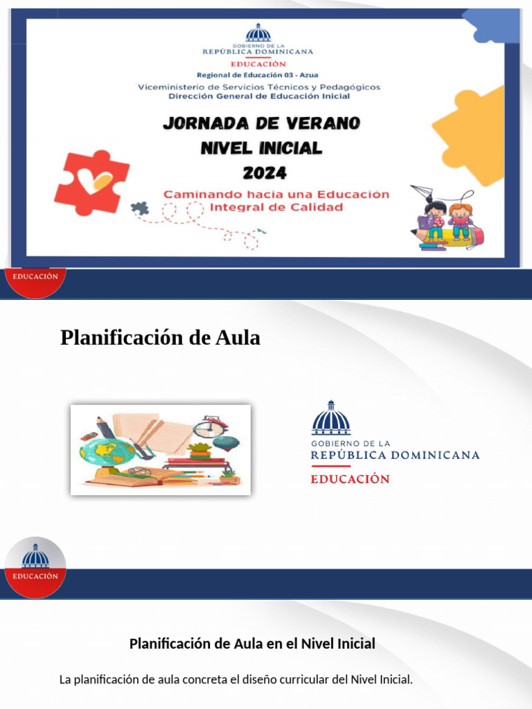 Planificacion Jornada de Verano 2024 | PDF
