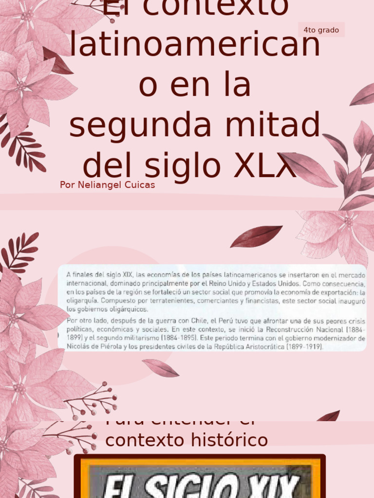Exposición de CCSS Latinoamerica en El Siglo XIX MEJORADA | PDF
