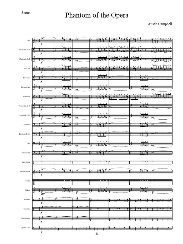Phantom of The Opera (Defense) - Score | PDF