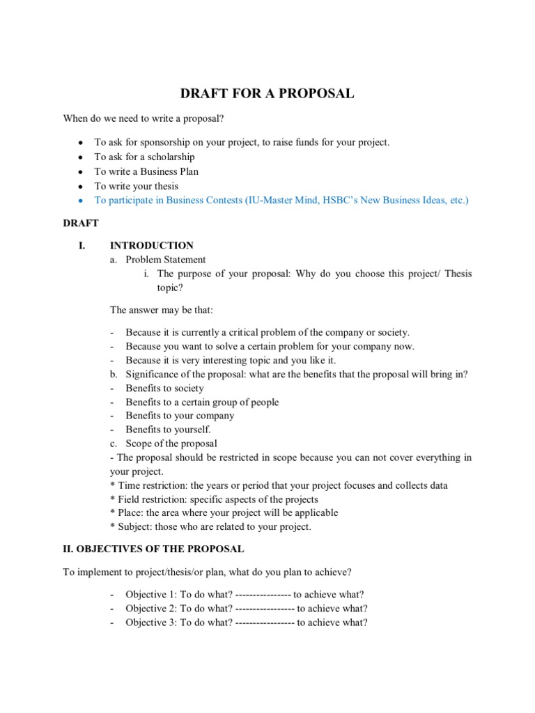 Draft For A Proposal | PDF | Art