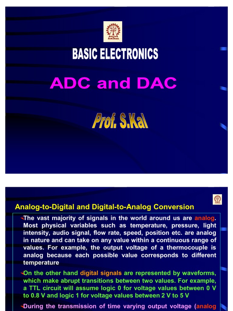 Digital to Analog Converter Overview | PDF | Digital Signal | Analog To ...