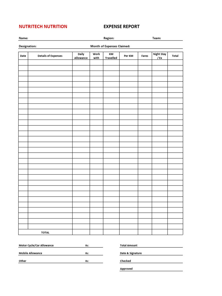 Expense Format | PDF