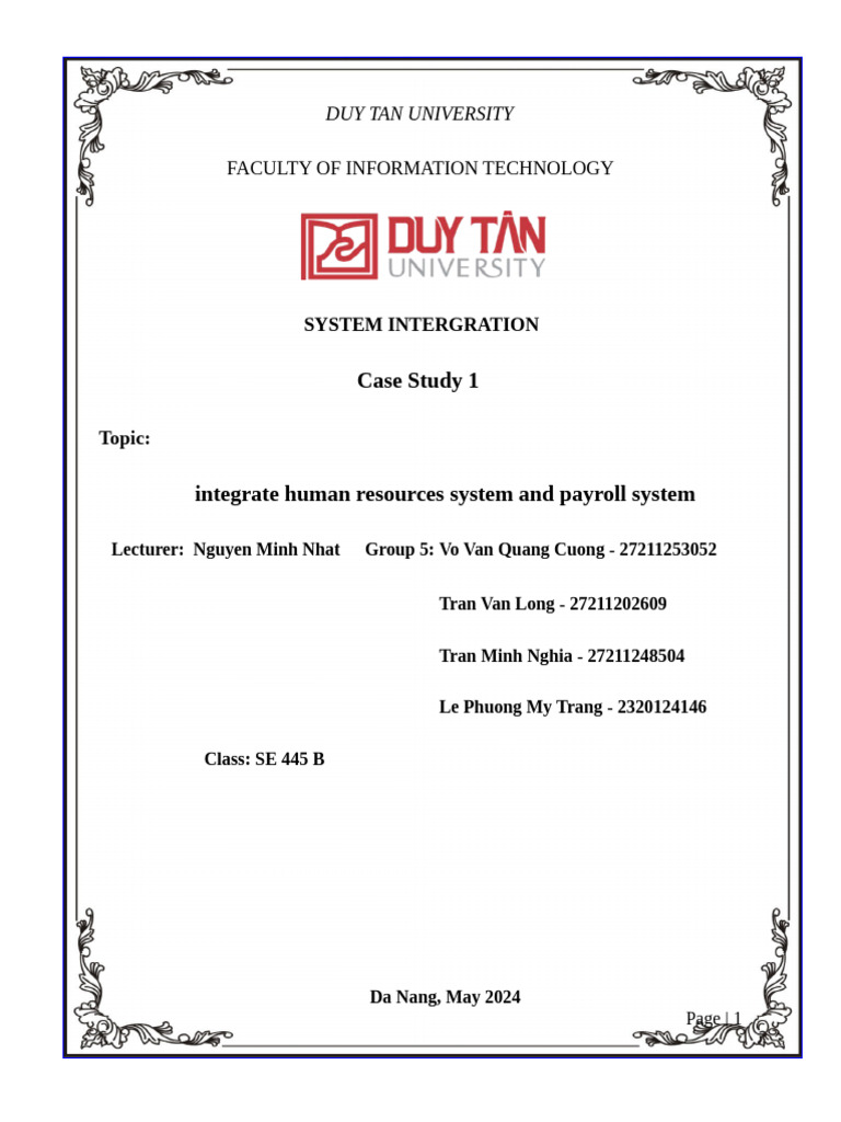 Case Study 1 - Project1 - Group05 | PDF