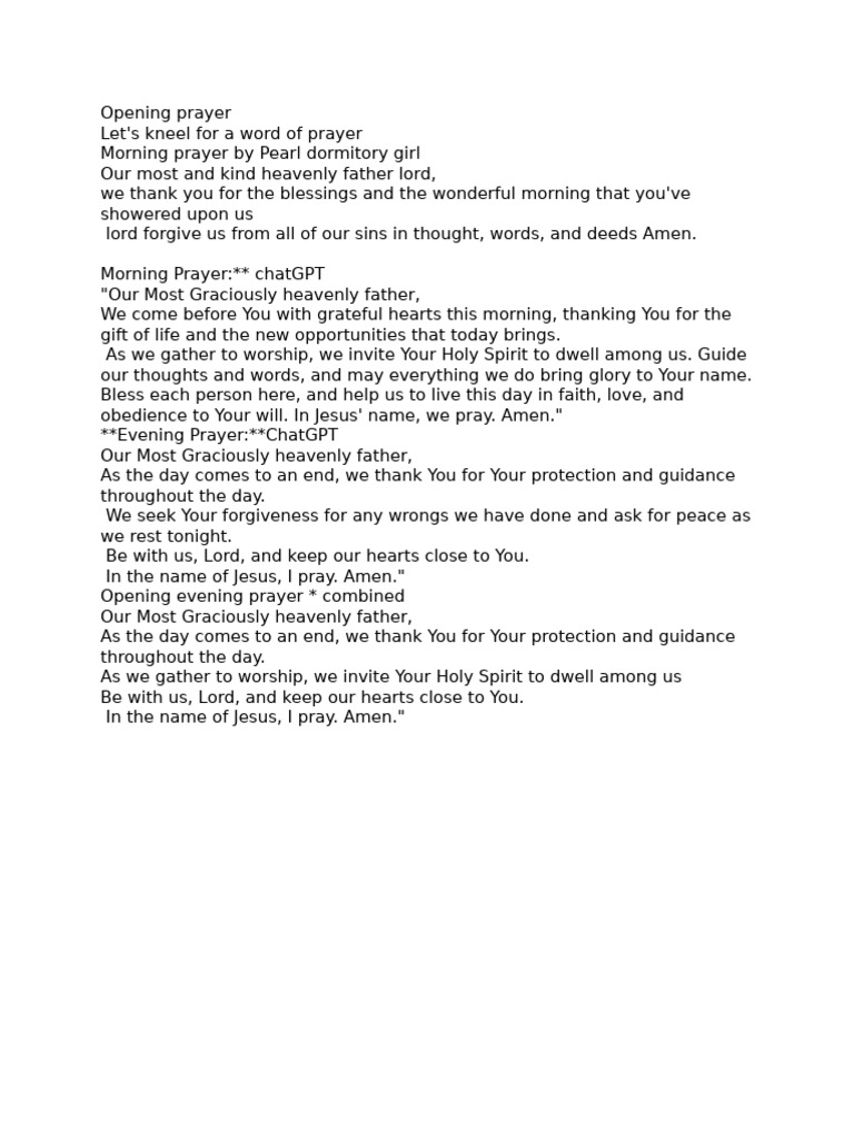 Prayers | PDF