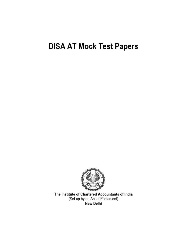 DISA at Mock Papers | PDF
