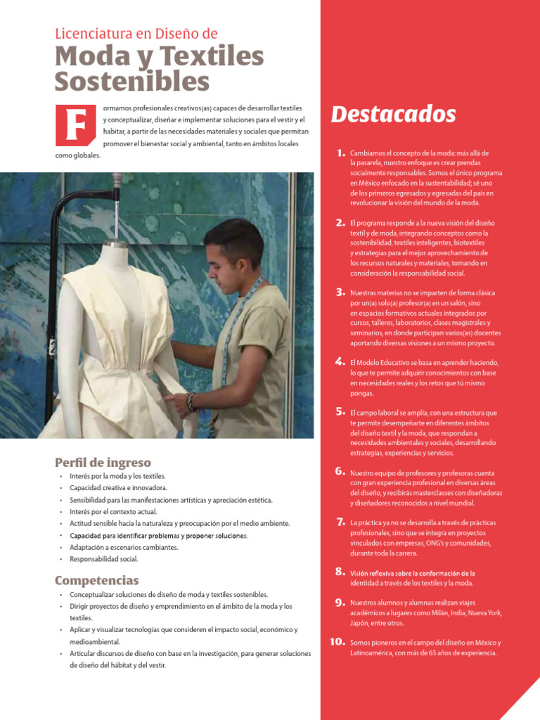 Disenio de Moda y Textiles Sostenibles | PDF