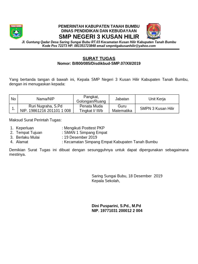 Surat perintah tugas pdf