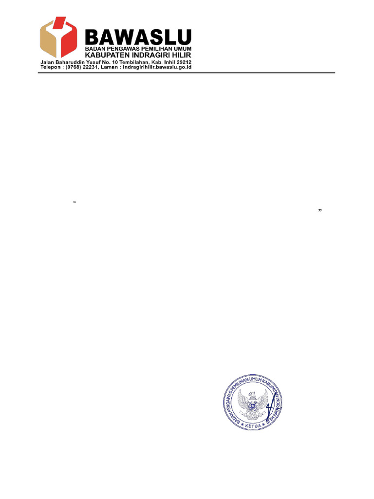 Undangan panwascam pdf