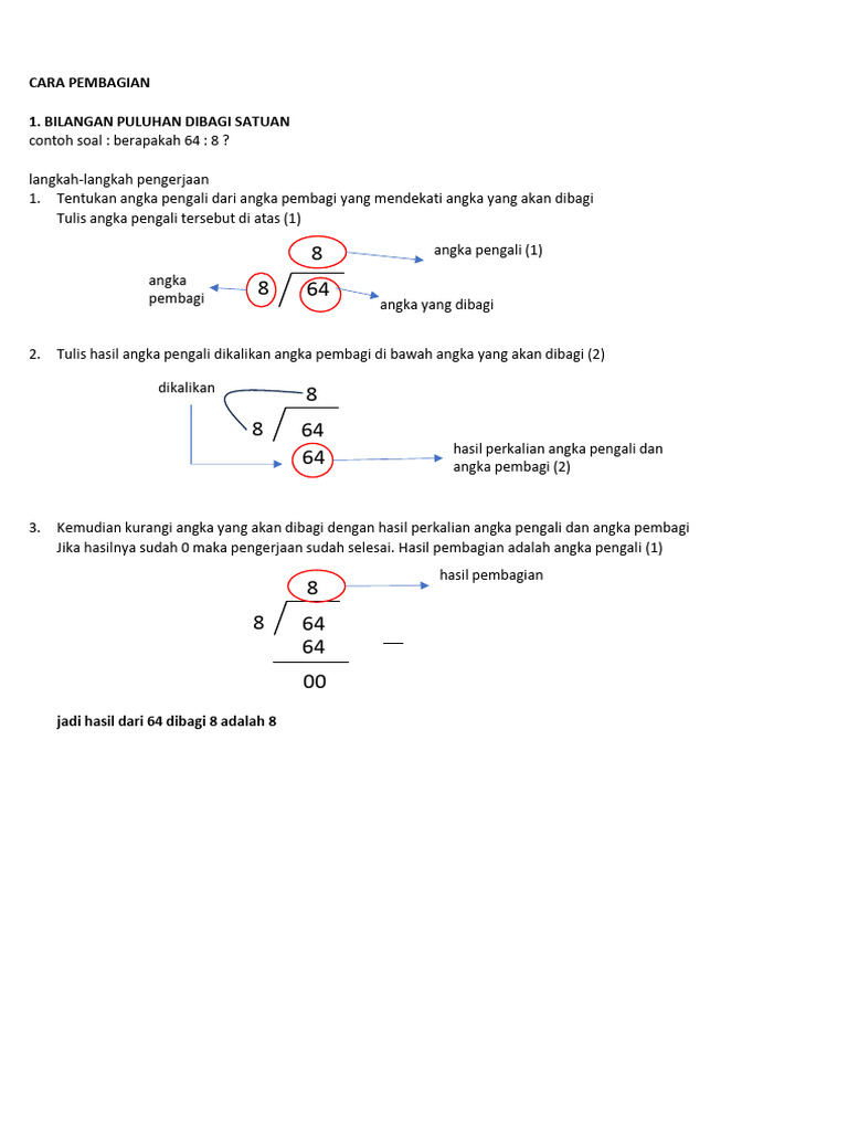 Cara Pembagian | PDF