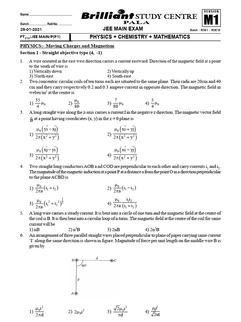 Jee Practice Questions 2 | PDF