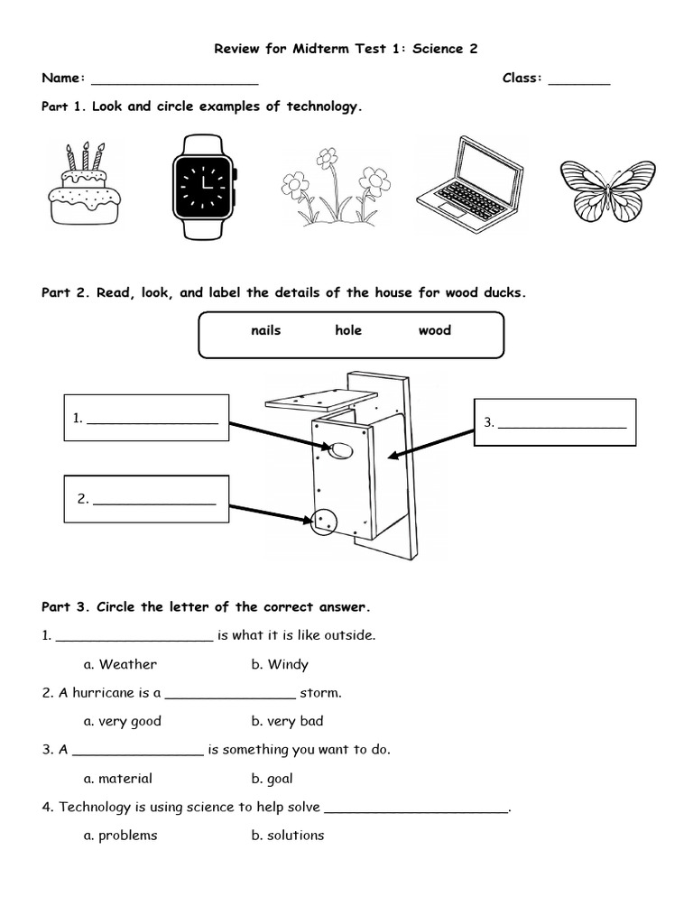 Review For Midterm Test 1 - Science 2 - Ms Michelle | PDF | Science ...