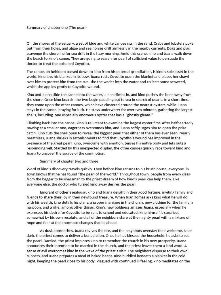 Summary of Chapter One | PDF