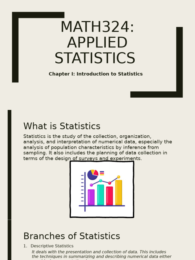 Applied statistics pdf