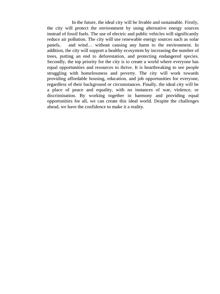 The Ideal City in The Future | PDF