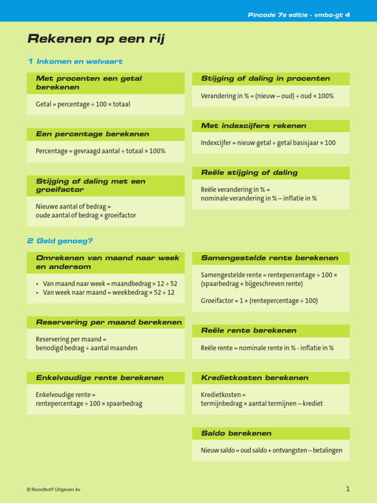 Rekenen | PDF