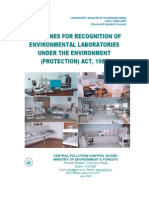 Guidelines for Recognition of Env Labs